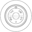 Borg & Beck Brake Disc (Pair)  - BBD5344