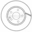 Borg & Beck Brake Disc Pair Part No -BBD4485