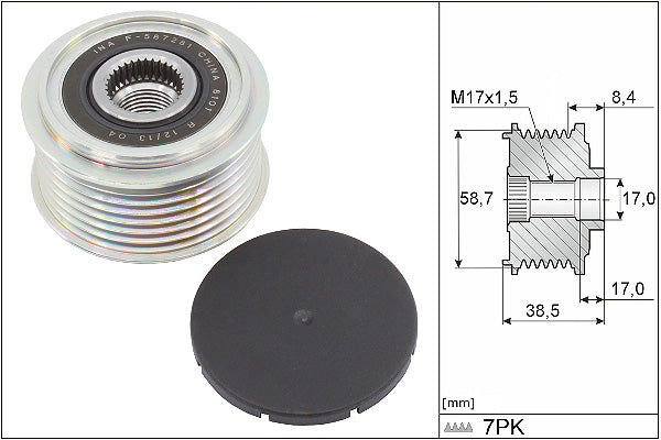 INA Alternator Freewheel Clutch - Part No - 535031810