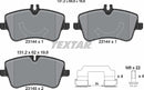 Mercedes-Benz, Brake Pad Set - Textar 2314402