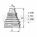 First Line Cv Joint Boot Kit Part No -FCB6442