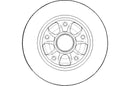Disctech Brake Disc - Fits Opel, Renault - ABD2136 - Rear Axle