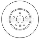 Borg & Beck Brake Disc Pair Part No -BBD5314