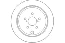Disctech Brake Disc - Fits Subaru, Suzuki - ABD2618 - Rear Axle