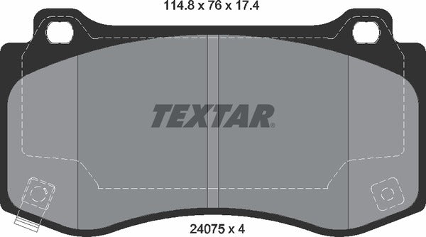 Textar Brake Pad Set - 2407501