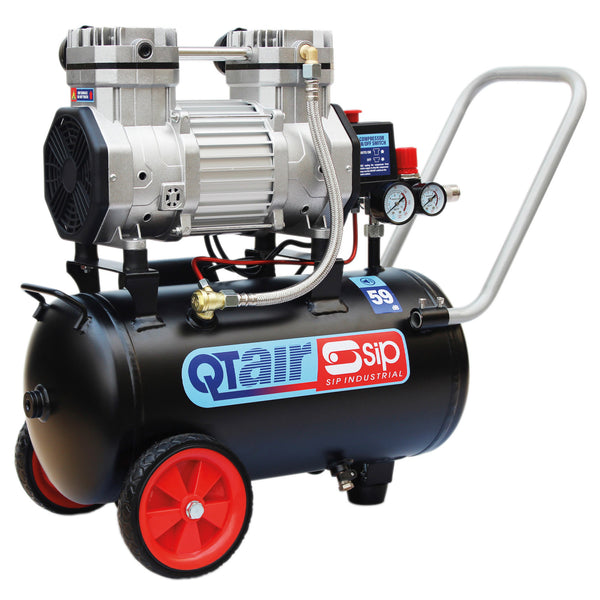 SIP QT AIR DD 1.5hp 24ltr Quiet Ultra Low Noise Oil-Free Direct Drive Compressor