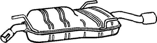 Klarius SB132M - Box With Tail Pipe  - Fits Saab 9-5 (YS3E) 2.0 t