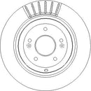 Disctech Brake Disc - Fits Jaguar, Kia - ABD3826 - Rear Axle