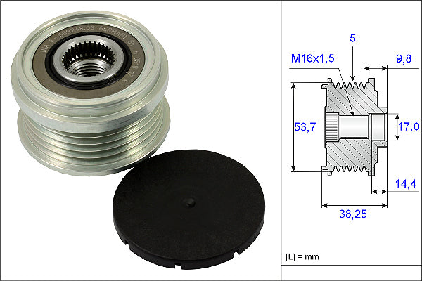 INA Alternator Freewheel Clutch - Part No - 535024210