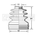 First Line Cv Joint Boot Kit Part No -FCB2787