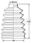 First Line Cv Joint Boot Kit Part No -FCB6268
