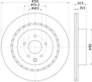 Mintex Brake Discs fits -Infiniti Nissan V280:5 MDC2640 (also fits other vehicles)