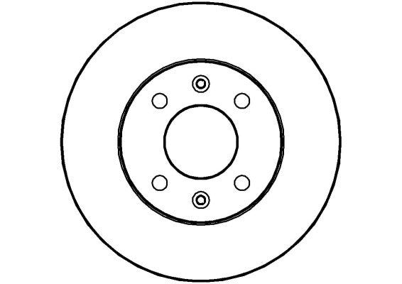 Disctech Brake Disc - Fits Hyundai - ABD2169 - Front Axle