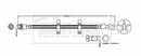 Borg & Beck Brake Hose Part No -BBH8828
