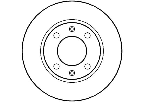 Disctech Brake Disc - Fits Bmw, Peugeot - ABD3303 - Rear Axle