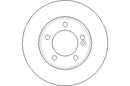 Disctech Brake Disc - Fits Kia, Nissan - ABD2325 - Rear Axle