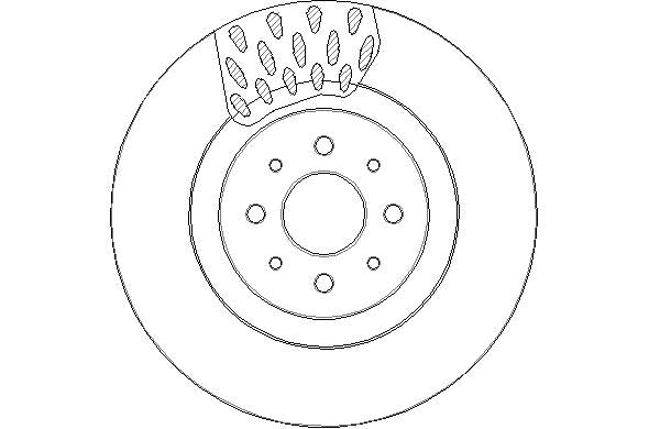 Disctech Brake Disc - Fits Alfa romeo, Iveco - ABD3112 - Front Axle