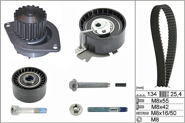 INA Water Pump & Timing Belt Set - Part No - 530037930
