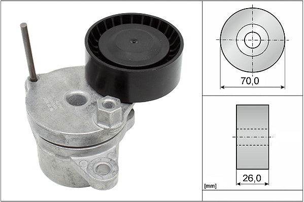 INA Tensioner Lever - V-Ribbed Belt - Part No - 534064910