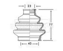 Borg & Beck Cv Joint Boot Kit Part No -BCB2309