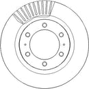 Disctech Brake Disc - Fits Toyota - ABD4155 - Front Axle