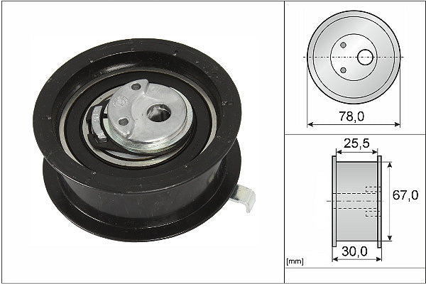 INA Tensioner Pulley - Timing Belt - Part No - 531025130