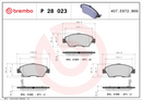 Brembo Brake Pad Set - P28023