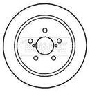 Borg & Beck Brake Disc Pair Part No -BBD4764