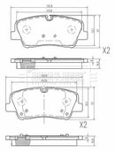 Borg & Beck Rear Brake Pad Set -BBP2652