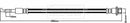 Borg & Beck Brake Hose Part No -BBH8314