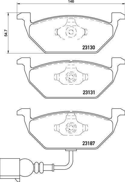 Mintex Brake Pad & Disc Kit fits -Audi Seat Skoda VW MDK0151 (also fits other vehicles)