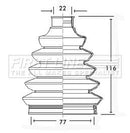 First Line Cv Joint Boot Kit Part No -FCB2346