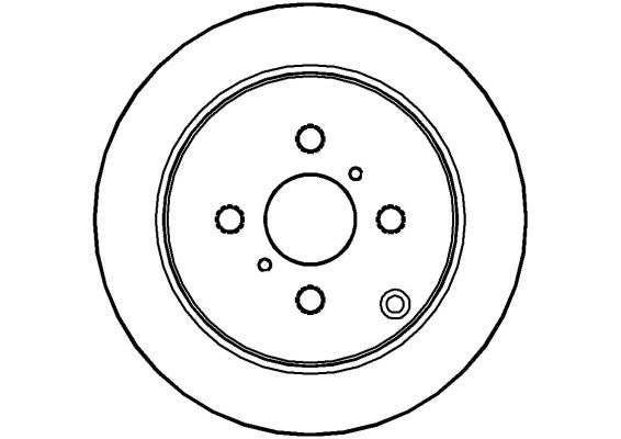 Disctech Brake Disc - Fits Fiat, Toyota - ABD2847 - Rear Axle