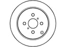 Disctech Brake Disc - Fits Fiat, Toyota - ABD2847 - Rear Axle