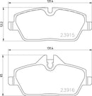 Mintex Brake Pad Set fits -BMW MDB3722 (also fits other vehicles)