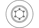Disctech Brake Disc - Fits Chevrolet, Ssangyong - ABD2950 - Front Axle