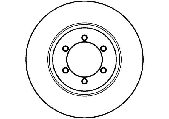 Disctech Brake Disc - Fits Chevrolet, Ssangyong - ABD2950 - Front Axle