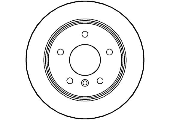 Disctech Brake Disc - Fits Mercedes-benz, Smart - ABD2720 - Rear Axle