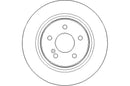 Disctech Brake Disc - Fits Mercedes-benz, Mini - ABD2310 - Rear Axle