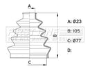 First Line Cv Joint Boot Kit Part No -FCB1001