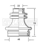 First Line Cv Joint Boot Kit Part No -FCB2043