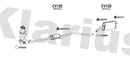 Klarius CV12E - Box With Centre Pipe  - Fits Chevrolet Spark 1.0i