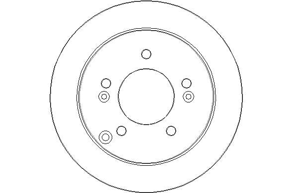 Disctech Brake Disc - Fits Hyundai, Ldv - ABD3012 - Rear Axle