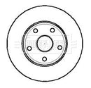 Borg & Beck Brake Disc Pair Part No -BBD4527