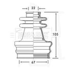 Borg & Beck Cv Joint Boot Kit Part No -BCB2417