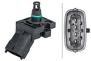 HELLA 6PP 009 403-131 Sensor, boost pressure - 4-pin connector - Bolted