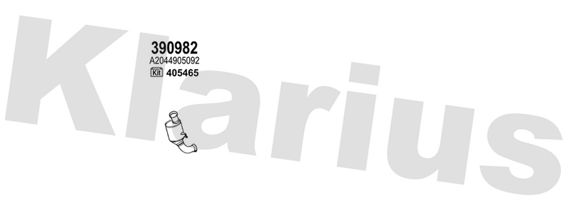 Klarius 390982 - Catalyst & Dpf Combined  - Fits Mercedes E220 2.1CDi