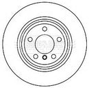 Borg & Beck Brake Disc Pair Part No -BBD5260