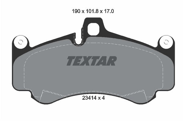Textar Brake Pad Set - 2341401