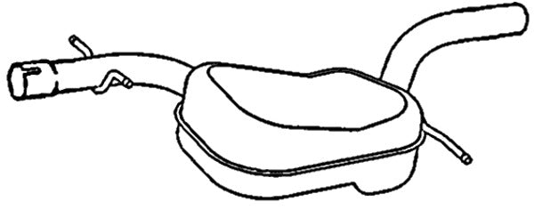 Klarius VW711P - Box With Centre Pipe